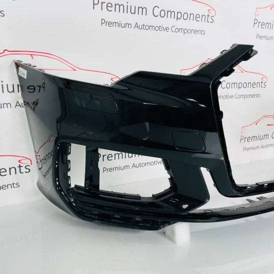Audi A6 S Line Front Bumper Skin C8 Avant Saloon In Black 2018 - 2024 [aj133]
