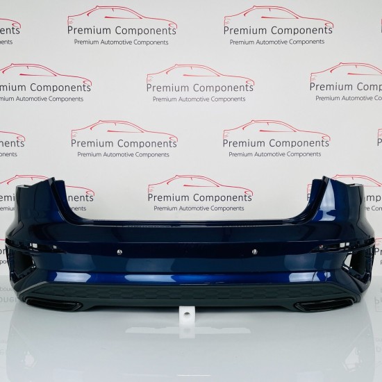 Audi A3 Saloon Rear Bumper Genuine S Line Blue With Diffuser 2020 – 2023 [ab34]