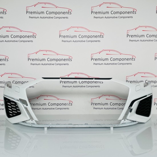 Audi A3 Front Bumper Skin Oem White S Line Hatchback Sportback 2020 - 2024 [aa60 Audi A3 Front Bumper Skin Oem White S Line Hatchback Sportback 2020 - 2024 [aa60
