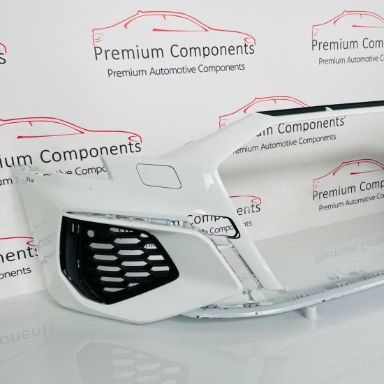 Audi A3 Front Bumper Skin Oem White S Line Hatchback Sportback 2020 - 2024 [aa60 Audi A3 Front Bumper Skin Oem White S Line Hatchback Sportback 2020 - 2024 [aa60