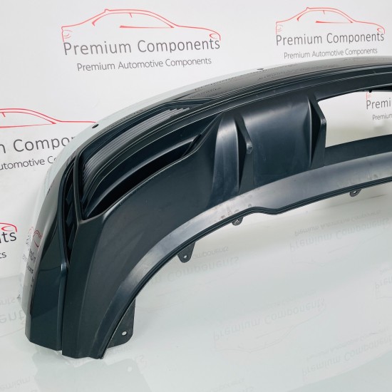 Audi Q3 Rear Bumper Skin Genuine White S Line With Diffuser 2018 – 2023 [p75]
