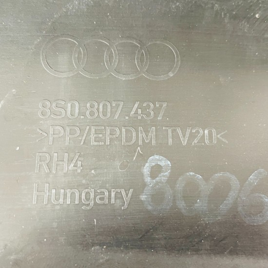 Audi Tt Front Bumper Genuine Black Mk3 Sport 2014 - 2019 [s24]