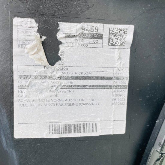 Audi A1 Front Bumper Skin Genuine Green S-line S1 Hatchback 2019 – 2023 [am17]