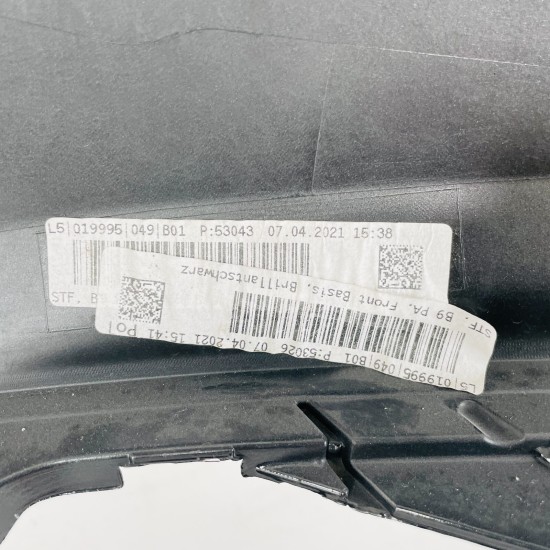 Audi A4 B9 Front Bumper Genuine Black Se Basis Face Lift 2020 - 2023 [f54]