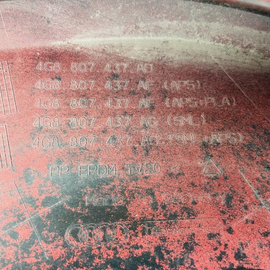 Audi A7 Front Bumper Skin Genuine Red S Line Face Lift 2015 - 2019 [k151]