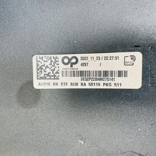 Audi Q4 E Tron Rear Bumper Skin Genuine Grey 2021 - 2025 [ak165]