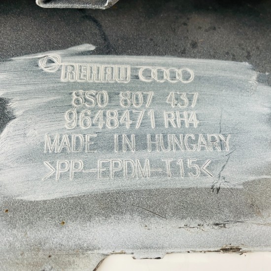 Audi Tt Front Bumper Tts S-line Mk3 Genuine White 8s0807437 | 2019 - 2023 [as4]