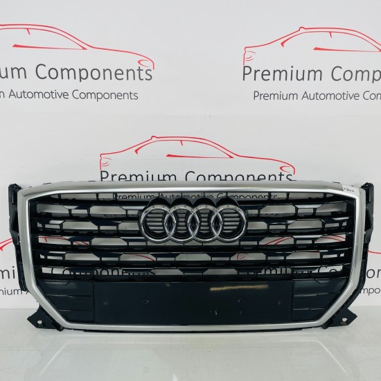 Audi Q2 Front Grill S Line Genuine Black 83a853651e | 2016 - 2021 [zb44]