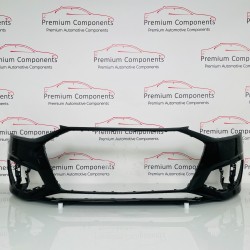 Audi A4 Front Bumper Genuine Black B9.5 Se Face Lift With Pdc 2019 - 2024 [ao14]
