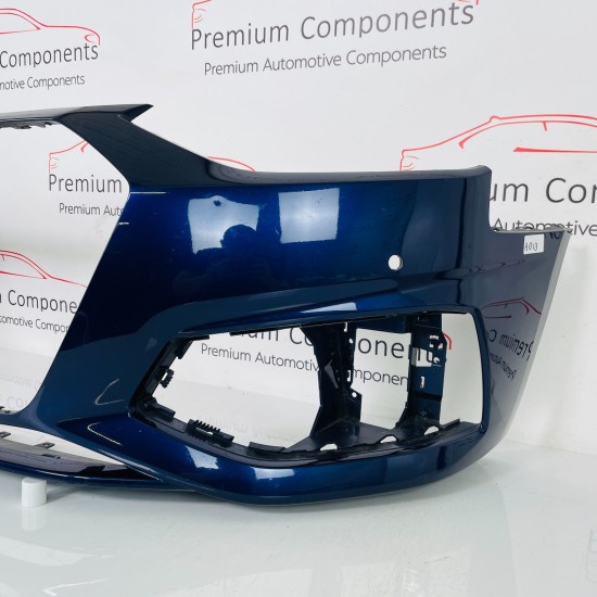 Audi A4 Front Bumper Genuine Blue B9.5 Se Face Lift With Pdc 2019 - 2024 [ao13]