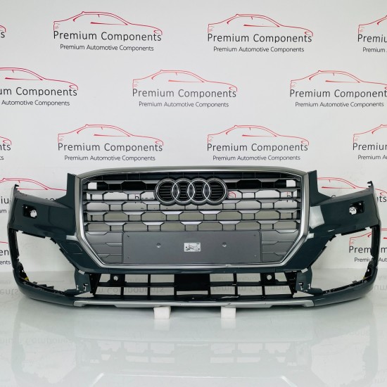 Audi Q2 Front Bumper Genuine Grey 81a807437 / 2019 - 2022 [at76]