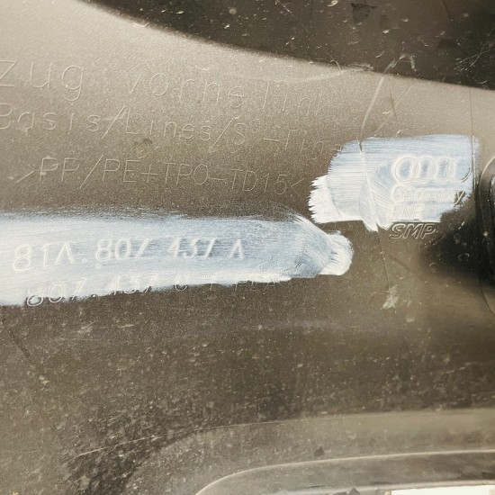 Audi Q2 Front Bumper Genuine Grey 81a807437 / 2019 - 2022 [at76]