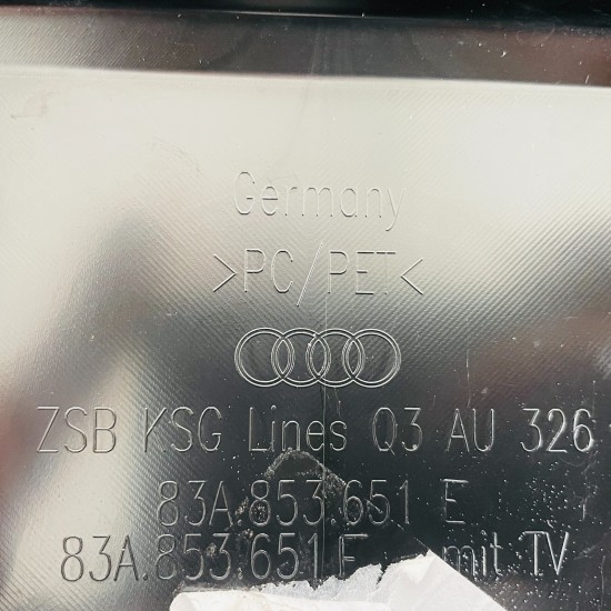 Audi Q3 Front Grill S Line Genuine Black 83a853651e | 2019 - 2024 [as103]