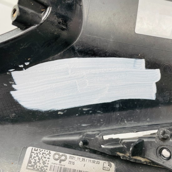 Audi E-tron Gt Rs Front Bumper Skin Genuine Black 2019 - 2024 [an12]