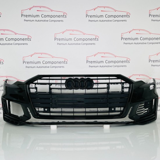 Audi A6 Front Bumper  S-line C8 Genuine Black 4k0807437c | 2019-2024 [Ba64]