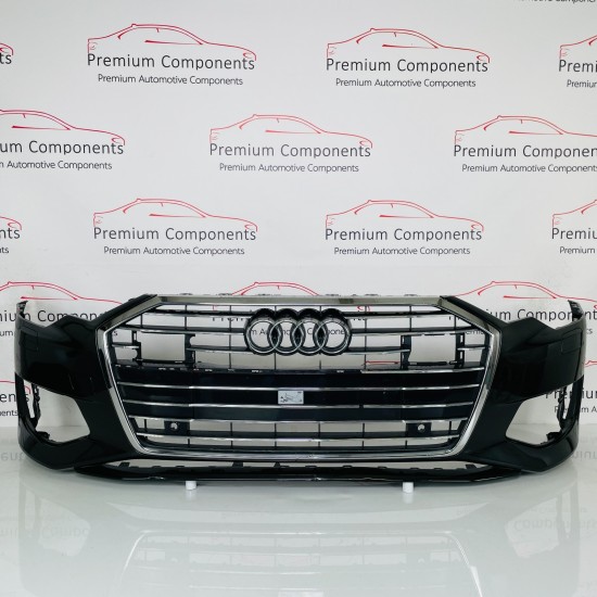 Audi A6 Front Bumper C8 Se Sport Genuine Black 4k0807437 | 2018-2024 [Ba133]