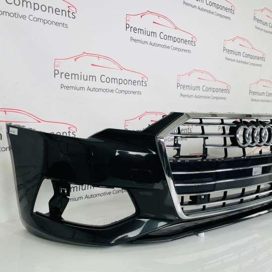 Audi A6 Front Bumper C8 Se Sport Genuine Black 4k0807437 | 2018-2024 [Ba133]
