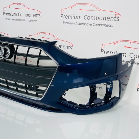 Audi A4 Front Bumper B9 Se Face Lift Blue Genuine 8w0807437a | 2019-2022 [ae10]
