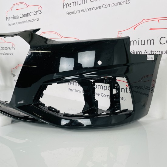Audi A4 Front Bumper B9 Se Basis Genuine Black 8w0807437ah | 2019-2022 [aj104]