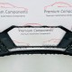Audi A1 Front Bumper Se Basis Genuine Black 82a807437 | 2019-2023 [Bc64]