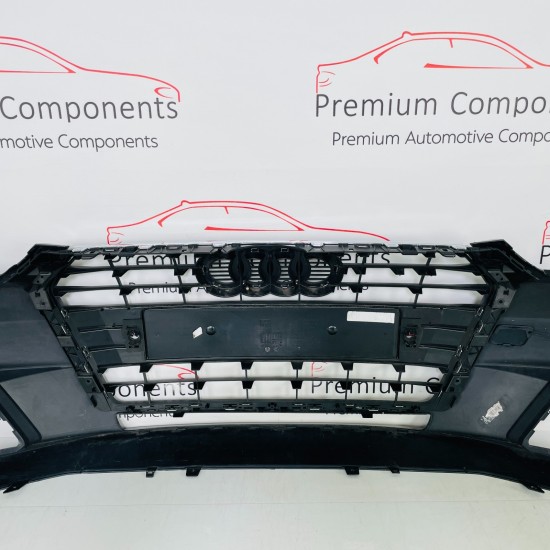 Audi A4 Front Bumper B9 Se Basis Genuine Black 8w0807437 | 2015-2018 [Bf144]