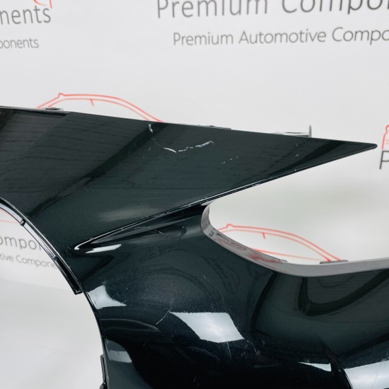 BMW I4 Front Bumper Skin Genuine Black G26 Gran Coupe M Sport 2020 - 2024 [aj110 BMW I4 Front Bumper Skin Genuine Black G26 Gran Coupe M Sport 2020 - 2024 [aj110