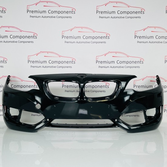 BMW 2 Series Front Bumper Skin Genuine Black F22 F23 Se 2014 - 2021 [aj155]