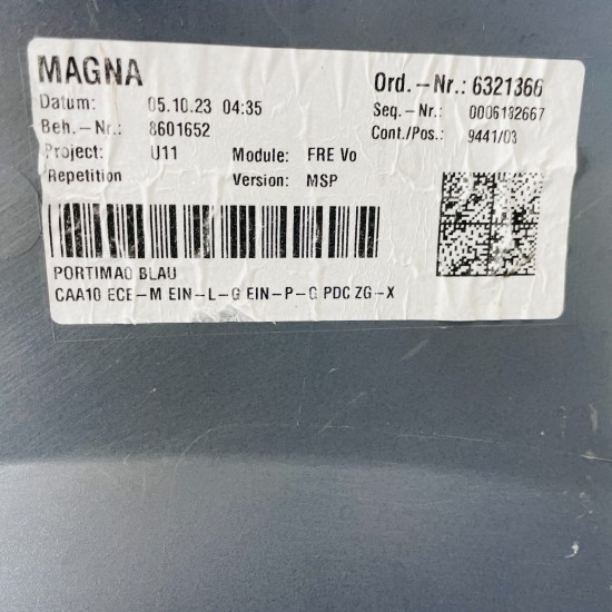 BMW X1 Front Bumper Genuine Portimao Blue U11 M Sport 2022 - 2024 [v32]