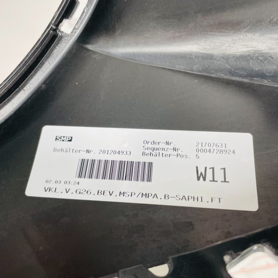 BMW I4 Front Bumper Skin Genuine Black G26 Gran Coupe M Sport 2020 - 2024 [aj110 BMW I4 Front Bumper Skin Genuine Black G26 Gran Coupe M Sport 2020 - 2024 [aj110