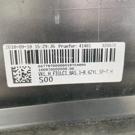 BMW 3 Series Rear Bumper F31 Estate Se Genuine Black Sapphire 2016 – 2019 [ap78]