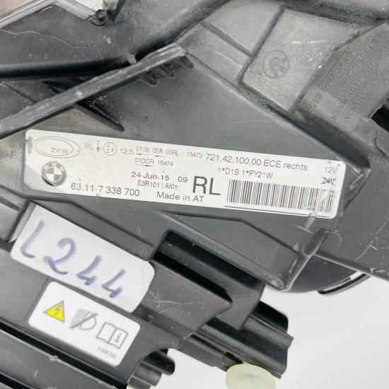 BMW 3 Series Headlight F30 F31 Bi Xenon Right Offside Driver 2015 - 2018 [l244]