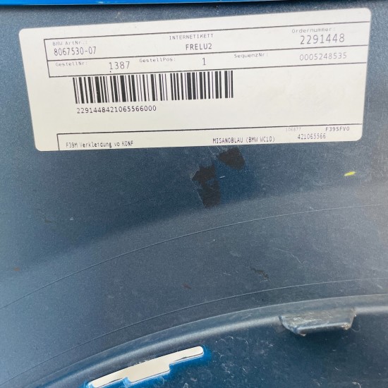 BMW X2 Front Bumper Genuine Blue F39 M Sport With Grills 2017 - 2023 [aj4]