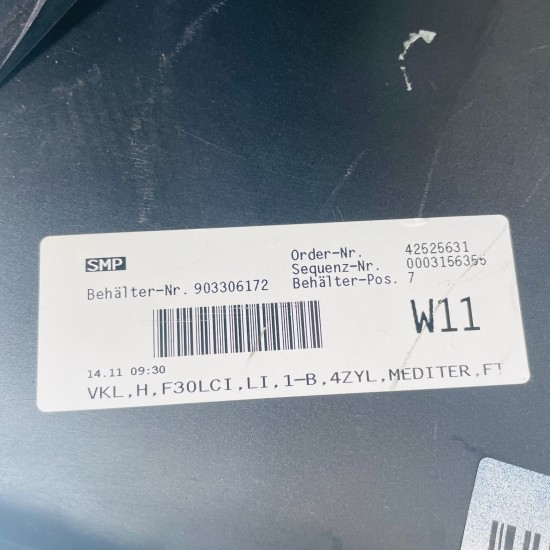 BMW 3 Series Rear Bumper Skin Genuine Blue F30 Saloon Se 2016 – 2019 [ad12]