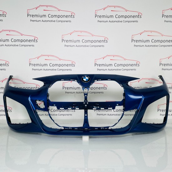 BMW 4 Series Front Bumper G26 Gran Coupe Msport Genuine Portima Blue 2020 - 2024