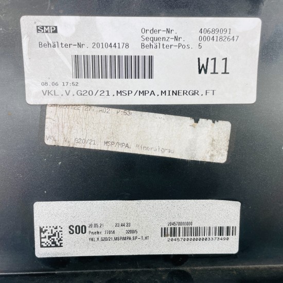 BMW 3 Series Front Bumper G20 G21 M Sport Genuine Mineral Grey 2019 – 2023 [as28