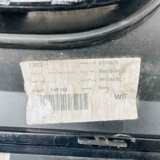 BMW X1 Front Bumper Skin Genuine Black F48 Se No Repairs 2019 - 2023 [aj11]