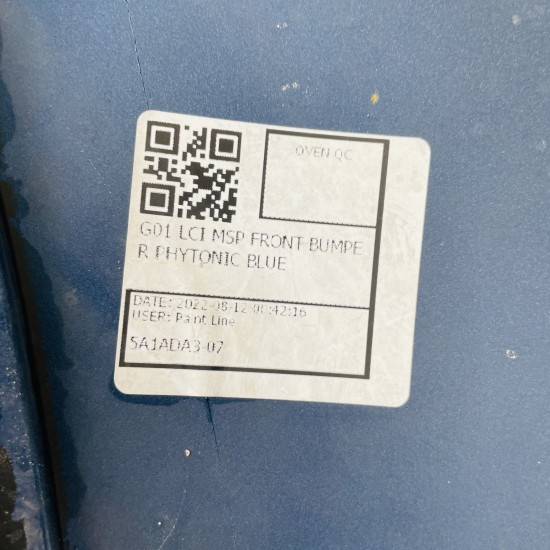 BMW Ix3 Front Bumper X3 G01 Lci Genuine Blue 51118081055 | 2021 – 2024 [at70]