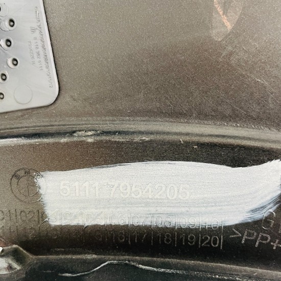 BMW X1 Front Bumper F48 Basic Se Lci Genuine Grey 51117954205 / 2019 - 2023 BMW X1 Front Bumper F48 Basic Se Lci Genuine Grey 51117954205 / 2019 - 2023