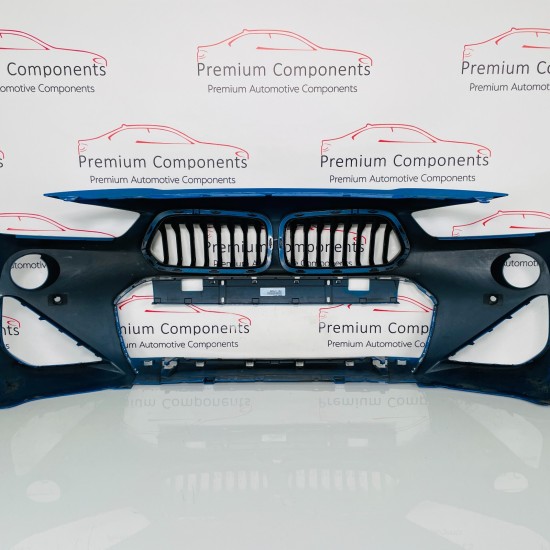 BMW X2 Front Bumper Genuine Blue F39 M Sport With Grills 2017 - 2023 [aj4]