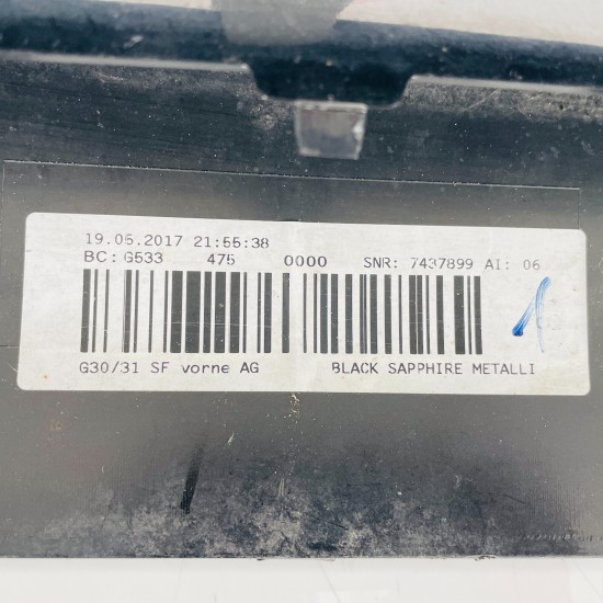 BMW 5 Series Front Bumper Skin Genuine Black G30 G31 Se 2017 - 2020 [aj161]