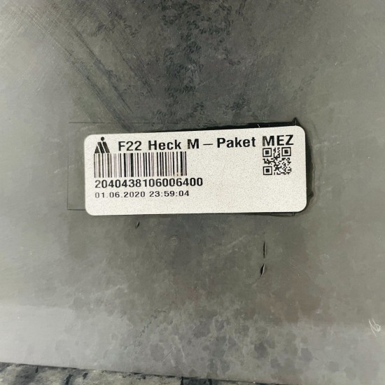 BMW 2 Series Rear Bumper M Sport F22 Genuine Grey 8055567 | 2014-2018 [aw50]