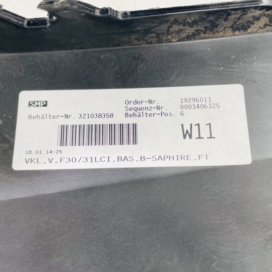 BMW 3 Series Front Bumper F30 F31 Se Lci Genuine 51117397622 | 2016-2019 [aw62]