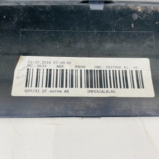 BMW 5 Series Front Bumper G30 G31 Se Genuine Blue 51117385336 2017 - 2020 [au65]