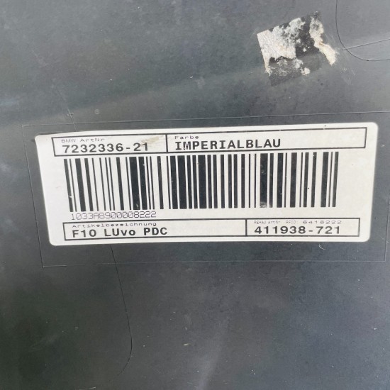 BMW 5 Series Front Bumper F10 F11 Se Genuine Blue 51117200712 2010 – 2013 [au38]