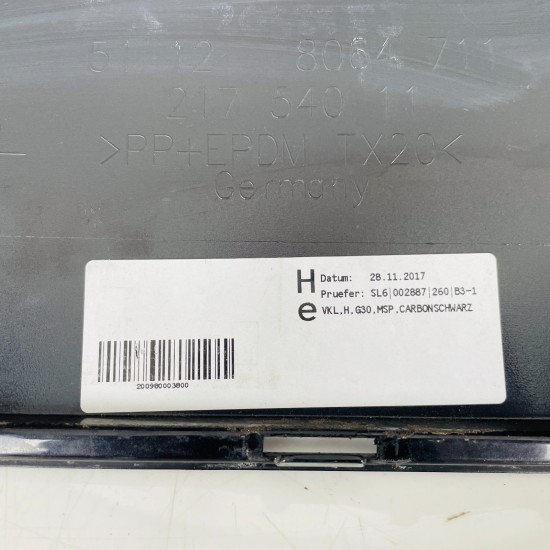 BMW 5 Series Rear Bumper M Sport M5 G30 Saloon Genuine 51128064711 | 2017-2020 BMW 5 Series Rear Bumper M Sport M5 G30 Saloon Genuine 51128064711 | 2017-2020