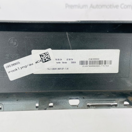 BMW 5 Series Front Bumper G60 G61 M Sport I5 Genuine Grey 51118084653 2023-2025 BMW 5 Series Front Bumper G60 G61 M Sport I5 Genuine Grey 51118084653 2023-2025
