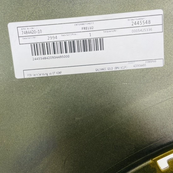 BMW X2 Front Bumper F39 M Sport Genuine Yellow 51117428927 | 2018-2022 [Ba140]