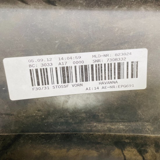 BMW 3 Series Front Bumper F30 F31 Se Sport Genuine Grey 51117263476 | 2012–2015
