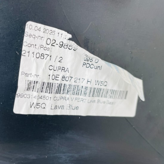 Cupra Born Front Bumper Genuine Lava Blue E-boost 2021 - 2025 [al35]