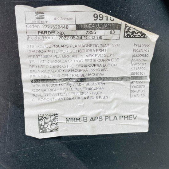 Cupra Formentor Evo Front Bumper Genuine Blue - No Repairs - 2020 - 2024 [aj24]